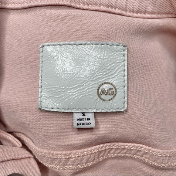 Adriano Goldschmied Robyn Long Sleeve Denim Jacket Vintage Pink Small S SSW4087 - Picture 6 of 11